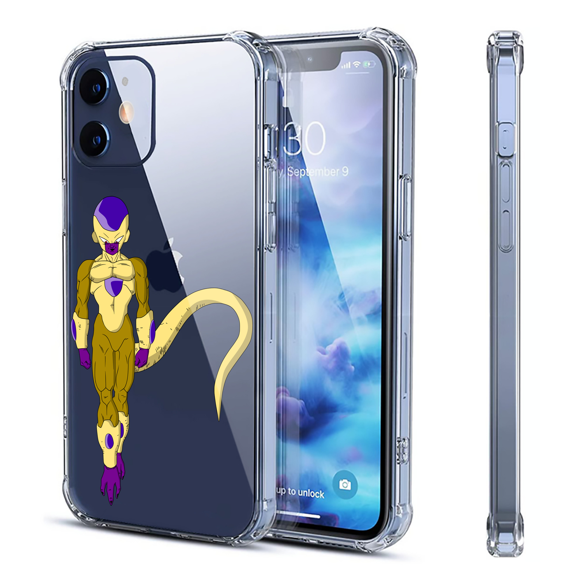 （画像用） ドラゴンボール フリーザ DRAGON BALL Frieza 【iPhone 12シリーズ対応】透明スマホケース（クリアソフトケース）